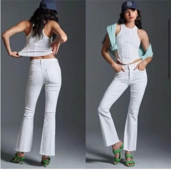 MOTHER High Rise White Jeans - Picture 2 of 14